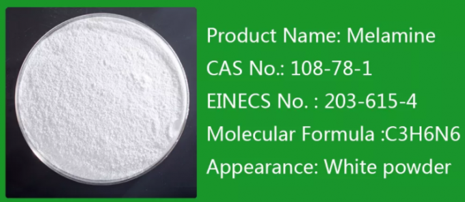 99.8 Min Pure Melamine Powder MSDS COA Gediplomeerd CAS 108-78-1 0