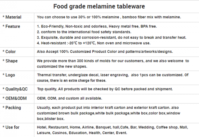 Het Keukengerei Dagelijkse Noodzaak van melaminetray tasteless white powder tableware 1