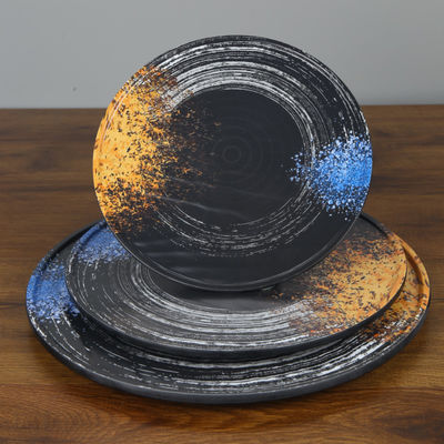 Goede prijs. Diverse Grootte van Ronde van de de Sushimelamine van de Melamineplaat Beschikbare de Schotelvoorraad online