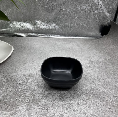 Goede prijs. Zwarte mat vierkante kleine melamine schalen voor voedselkwaliteitsvereisten online