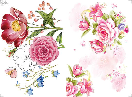 Goede prijs. Gedrukt decalpapier met aanpasbaar patroon voor melamine tafelgerei met grootte 59*44cm online