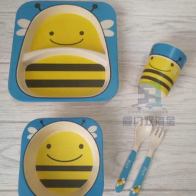 Goede prijs. Het Vaatwerk van de Kinderen van het huishoudenbamboe, het Vaatwerk van de Bamboevezel online