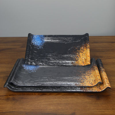 Goede prijs. De hete Platen van de de Rechthoekmelamine van het Pottenrestaurant voor van de Snacksushi van de Vissenbal het Vleesballetjeschotel online