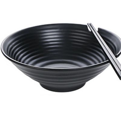Goede prijs. Berijpte Dienende de Kom Vlotte Oppervlakte van de Gevolgen Zwarte Melamine Gemakkelijk schoon te maken online