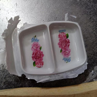Goede prijs. Kleine Saus Plaat Ureum Formaldehyde Hars Poeder Met Aangepaste Sticker online