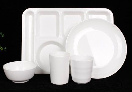 Goede prijs. Melamine tafelgerei van witte kleur, op maat gemaakt, grote plastic keukenborden voor ramen online