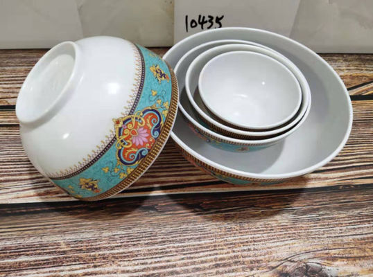 Custom Design Ramen Bowl Melamine Met Volle Kleur Interieur En Buiten Dekal Voor Diner Of Salad