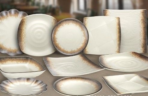 Goede prijs. Aanbevolen witte melamine tafelgerei Platen grote plastic hotel serveerplaten online