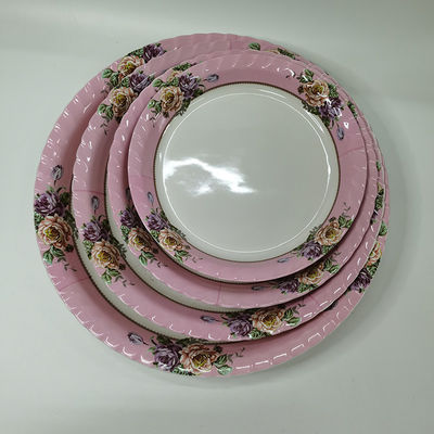 Goede prijs. Melamine eetgerei Wit en bedrukt in kleur Melamine eetgerei online