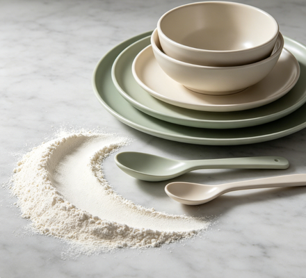 Goede prijs. Voedingsmiddelenklasse A1 Urea-gietverbindingspoeder met 99,8% melaminegehalte en buigsterkte ≥ 50 MPa voor de productie van melamine tafelgerei online