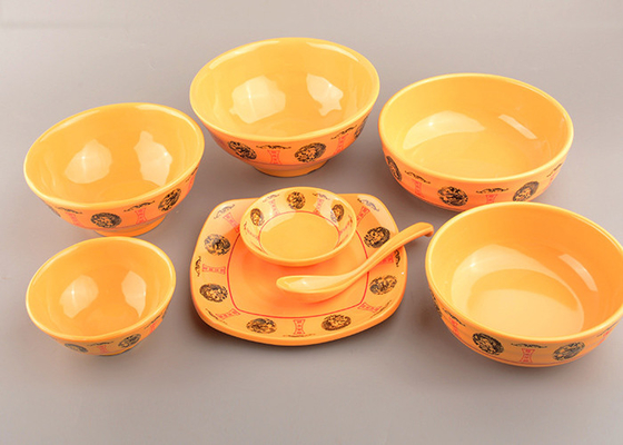 Goede prijs. De professionele van de de Schotellepel van de Melamine Dienende Kom Vastgestelde Draak en de Gele Stijl van Phoenix online